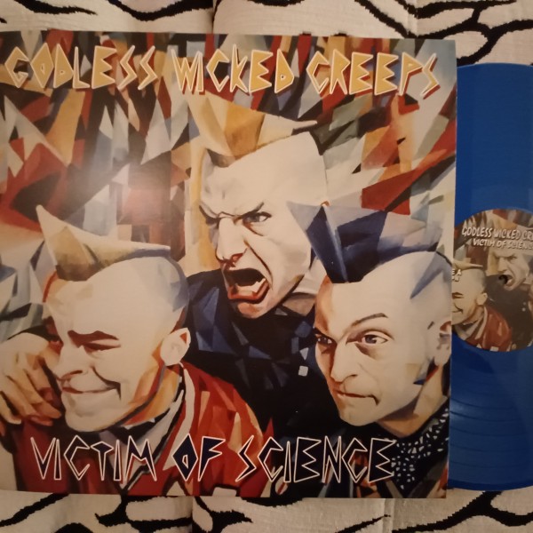 GODLESS WICKED CREEPS - Victim Of Science LP blue ltd.