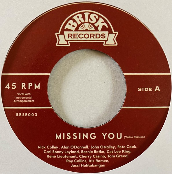 RAY COLLINS AND FRIENDS - Missing You 7"