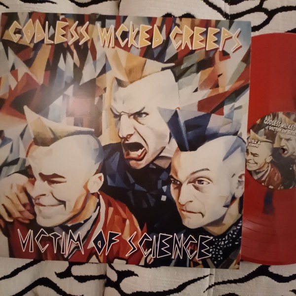 GODLESS WICKED CREEPS - Victim Of Science LP red ltd.